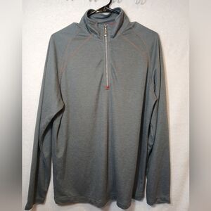 Tommy Bahama - Half Zip Gray Knit Sweater Pullover - Men's Size  Small